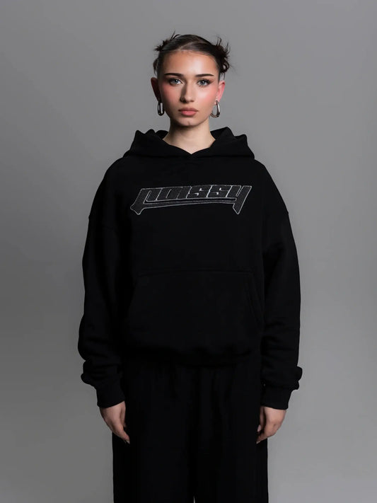 HOODIE GRAPHITE FROTTE [BLACK]