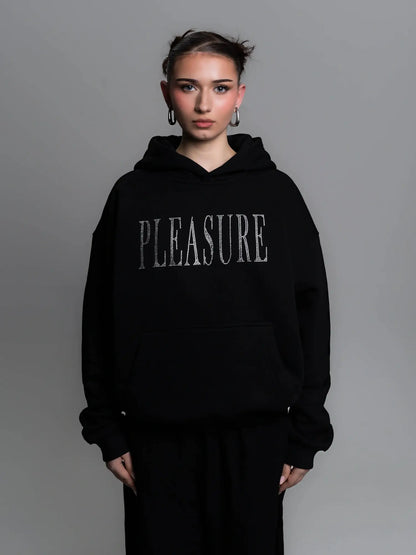 HOODIE PLEASURE [BLACK]