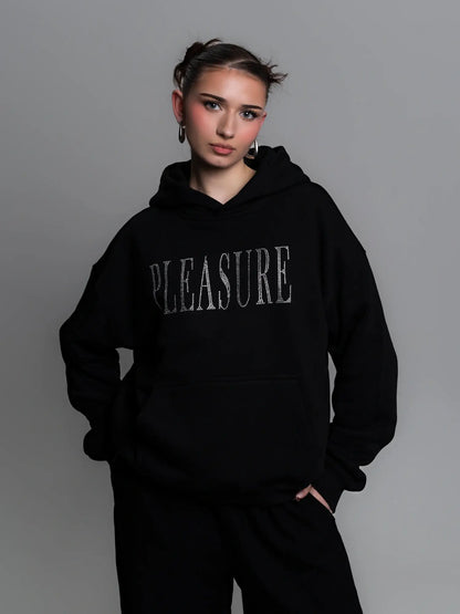 HOODIE PLEASURE [BLACK]