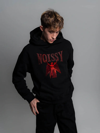 HOODIE RED ANGEL [BLACK]