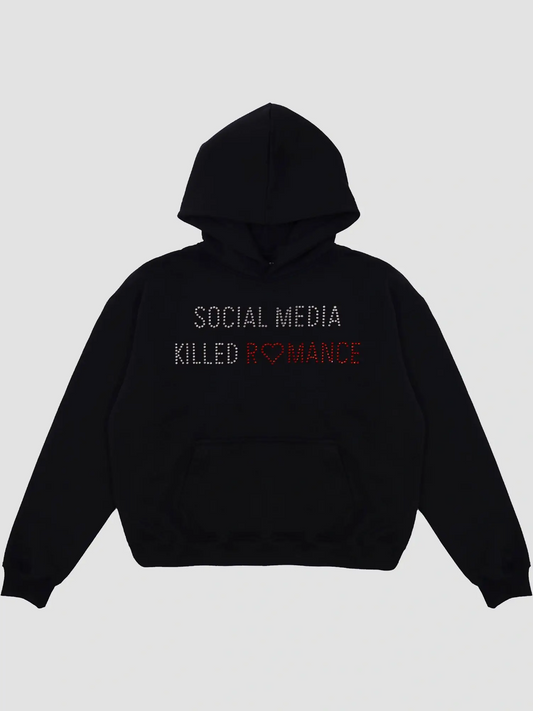 HOODIE SOCIAL MEDIA KILLED ROMANCE [BLACK]