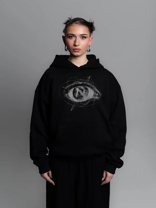 HOODIE SPHERE EYE [BLACK]