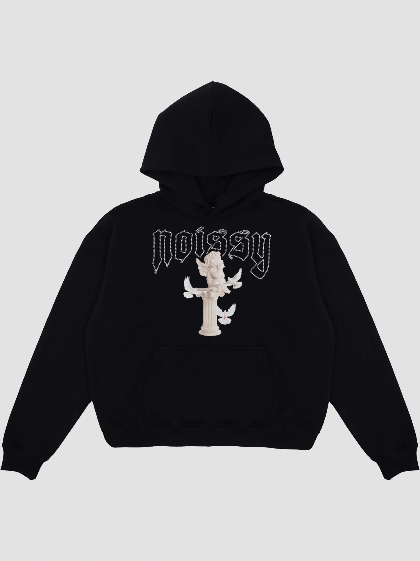 HOODIE WHITE ANGEL [BLACK]