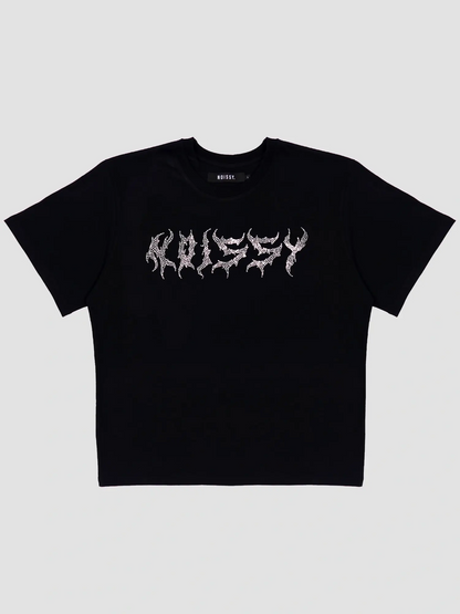 T-SHIRT RHINESTONE [BLACK]