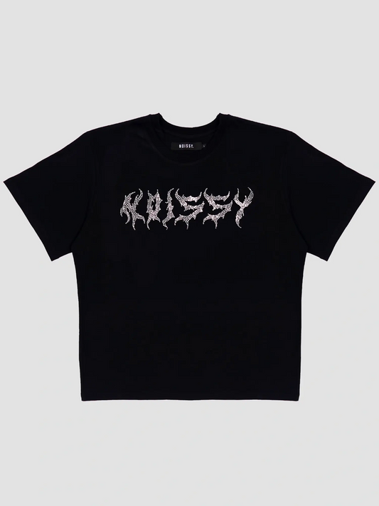 T-SHIRT RHINESTONE [BLACK]