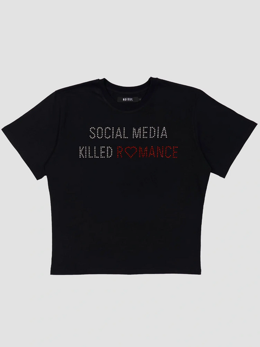 T-SHIRT SOCIAL MEDIA KILLED ROMANCE [BLACK]
